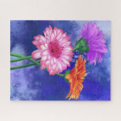 Prachtige drie kleuren-Gerberas - gemanipuleerde k Legpuzzel (Horizontaal)