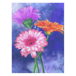 Prachtige drie kleuren-Gerberas - gemanipuleerde k Tafelkleed