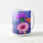 Prachtige Drie Kleuren Gerbera's Koffiemok Schilde (Voorkant rechts)