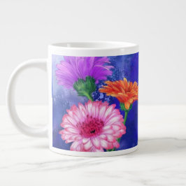Prachtige drie kleuren-Gerberas - Migned Drawing A Grote Koffiekop