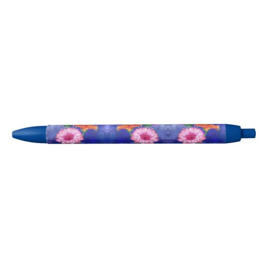 Prachtige drie kleuren Gerberas Pen - Schilderen (Voorkant)