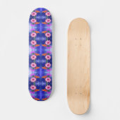 Prachtige driekleurige Gerberas skateboard (Voorkant)