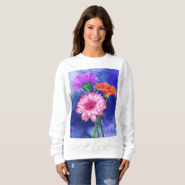 Prachtige driekleurige Gerberas Sweatshirt