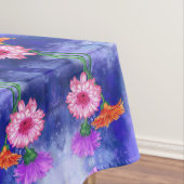 Prachtige driekleurige Gerberas Tablecloth Paintin Tafelkleed (Voorbeeld)