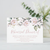 Prachtige, droge Roos Blush roze repetitie Kaart (Staand voorkant)