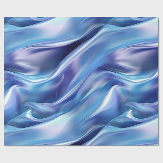 Prachtige dromerige blauw paarse bruidsdouche cadeaupapier (Vlak)