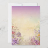 Prachtige Dromerige Wildflowers Elegant Wedding Save The Date (Achterkant)