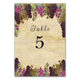 Prachtige  druiven Rustic Kaart