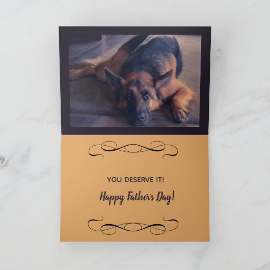 Prachtige Duitse Afbeelding-Vaderdag Kaart (Binnen)