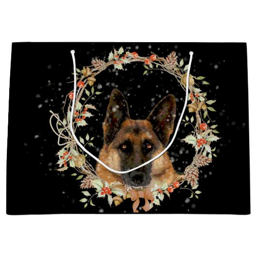 Prachtige Duitse feestdag in Shepherd Gift Bag Groot Cadeauzakje (Voorkant)