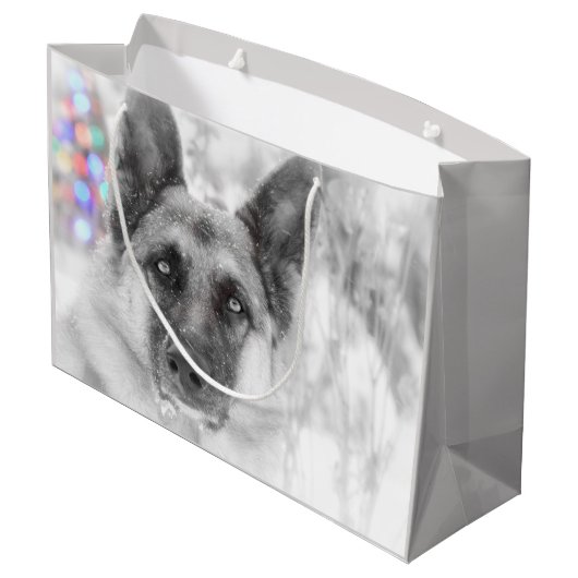 Prachtige Duitse feestdag in Shepherd Gift Bag Groot Cadeauzakje (Achterkant Gekanteld)