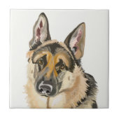 Prachtige Duitse herder, Alsation Dog Tegeltje (Voorkant)