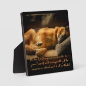 Prachtige Duitse herder Pet Memorial Plaque Fotoplaat (Voorkant)