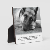Prachtige Duitse herder Pet Memorial Plaque Fotoplaat (Voorkant)