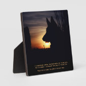 Prachtige Duitse herder Pet Memorial Plaque Fotoplaat (Voorkant)