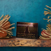 Prachtige Duitse herder Pet Memorial Plaque Fotoplaat (Zijkant)