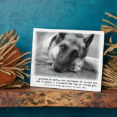 Prachtige Duitse herder Pet Memorial Plaque Fotoplaat (Zijkant)