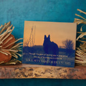 Prachtige Duitse herder Pet Memorial Plaque Fotoplaat (Zijkant)