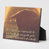 Prachtige Duitse herder Pet Memorial Plaque Fotoplaat (Zijkant)