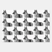 Prachtige Duitse herder Portret Black & Tan Wra Inpakpapier Vel (Voorkant)