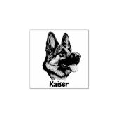 Prachtige Duitse herder Rubberstempel (Afrduk)