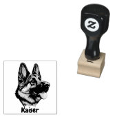Prachtige Duitse herder Rubberstempel (Gestempeld)