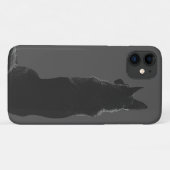 Prachtige Duitse herder Silhouette Black & White Case-Mate iPhone Case (Achterkant (horizontaal))