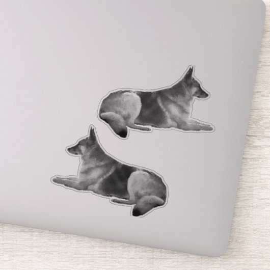 Prachtige Duitse herder Sticker (Detail)