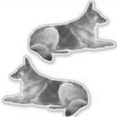 Prachtige Duitse herder Sticker (Voorkant)