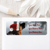 Prachtige Duitse Herder Vakantie Adresetiketten Etiket (Insitu)