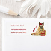 Prachtige Duitse Herder Vakantie Adresetiketten Etiket (Insitu)