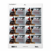 Prachtige Duitse Herder Vakantie Verzendlabels Etiket (Full Sheet)