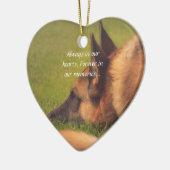 Prachtige Duitse herder Verloren huisnummer Keramisch Ornament (Links)