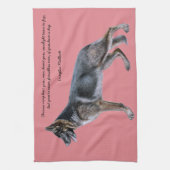 Prachtige Duitse herderhanddoek met gedicht Theedoek (Verticaal)