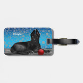 Prachtige Duitse herderuppy Bagagelabel (Achterkant horizontaal)