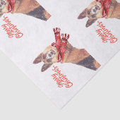 Prachtige Duitse krant Shepherd Holiday Tissuepapier (Detail)