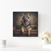 Prachtige Duitse Shepard Vierkante Klok (Huis)