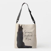 Prachtige Duitse Shepherd mama Crossbody Tas (Achterkant)