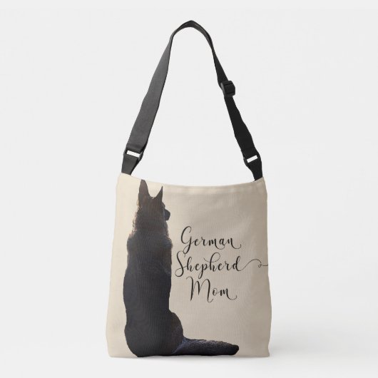 Prachtige Duitse Shepherd mama Crossbody Tas (Voorkant)