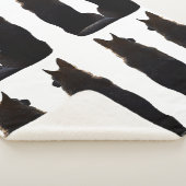 Prachtige Duitse Shepherd Silhouette Sherpa Deken (3/4)