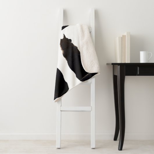 Prachtige Duitse Shepherd Silhouette Sherpa Deken (In situ)