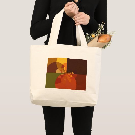 Prachtige Earth Abstracte Art Print Grote Tote Bag (Voorkant (product))