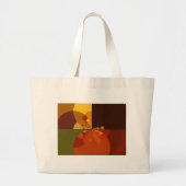 Prachtige Earth Abstracte Art Print Grote Tote Bag (Voorkant)