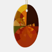 Prachtige Earth Abstracte Art Print Keramisch Ornament (Rechts)