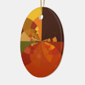 Prachtige Earth Abstracte Art Print Keramisch Ornament (Links)