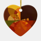 Prachtige Earth Abstracte Art Print Keramisch Ornament (Voorkant)