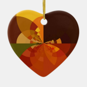 Prachtige Earth Abstracte Art Print Keramisch Ornament