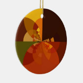 Prachtige Earth Abstracte Art Print Keramisch Ornament (Rechts)