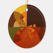 Prachtige Earth Abstracte Art Print Keramisch Ornament (Links)