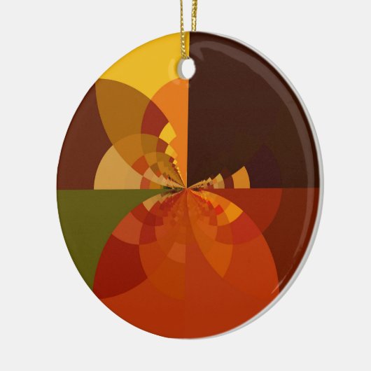 Prachtige Earth Abstracte Art Print Keramisch Ornament (Links)